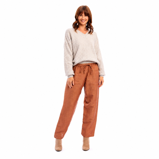 Pumpkin Spice Linen Pant