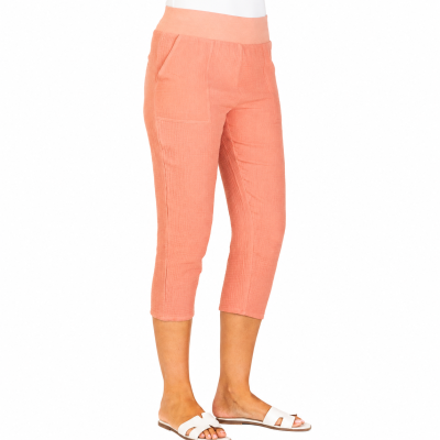Coral Coastline Rib Pants