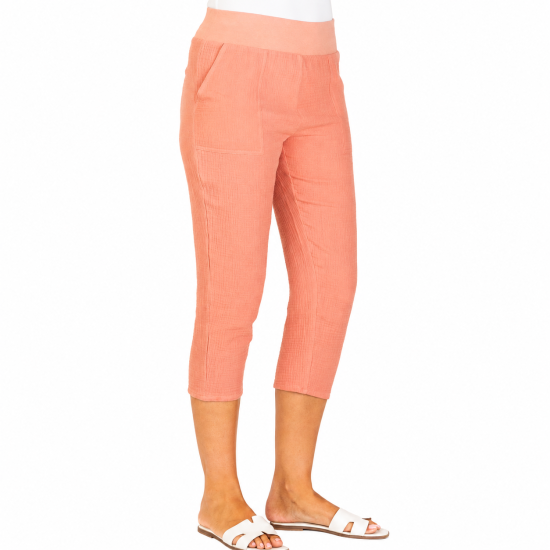 Coral Coastline Rib Pants