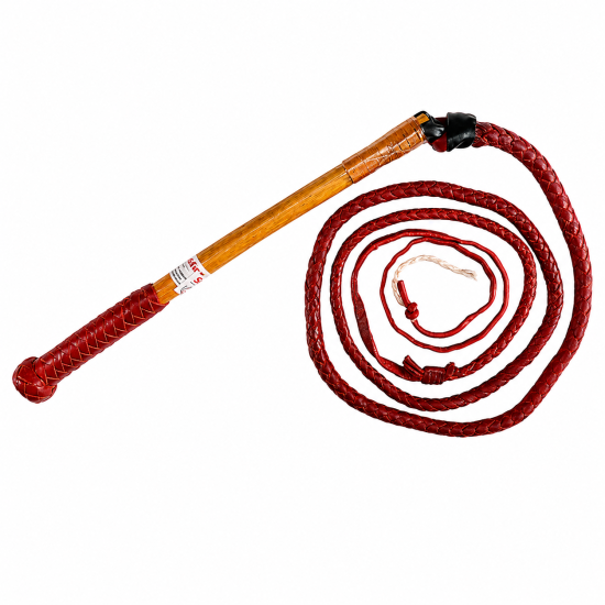 Stockmaster 6' x 6 Plait Redhide Whip