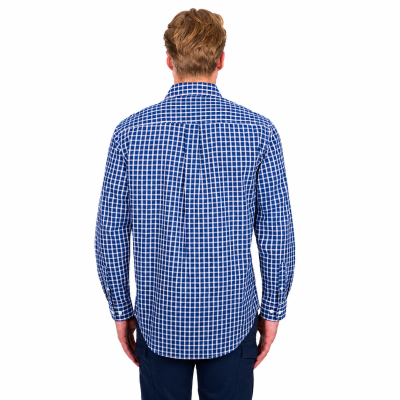 Alden Men's Half Placket Long Sleeve Shirt