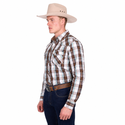 Roger Tan and White Men's Long Sleeve Shirts