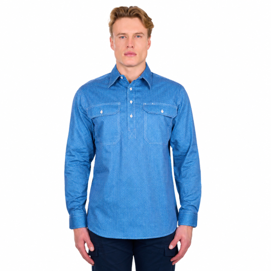 Holden Men's Half Placket Long Sleeve Shirt