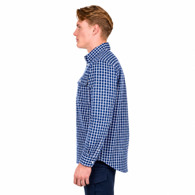 Alden Men's Half Placket Long Sleeve Shirt