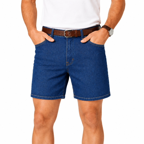 Denim Trucker Shorts