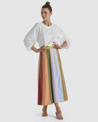Sun Jewel Mutli Stripe Skirt