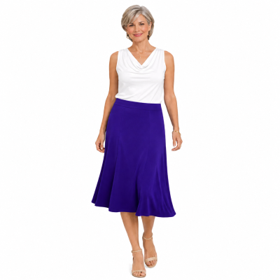 Purple Eight Panel Skirt