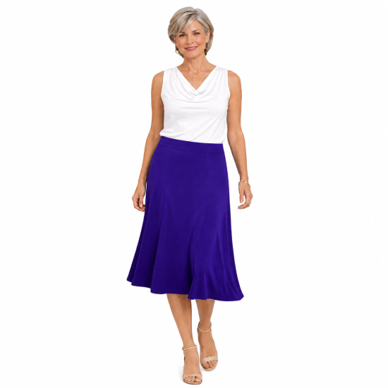 Purple Eight Panel Skirt