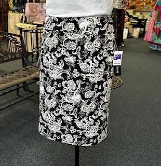Paisley Print Skirt