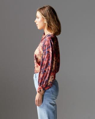 Berry Kiss Floral Blouse