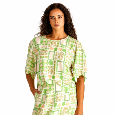 Emmett Shell Scallop Top