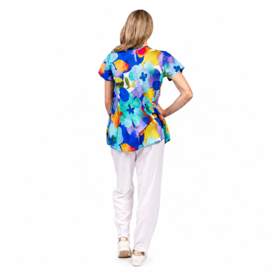 Kayla Large Floral 1 Cotton Blouse