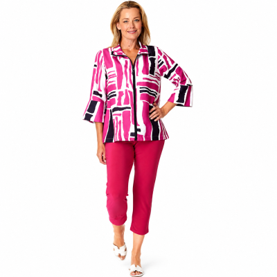 Frankie Hot Pink Zippy Shirt