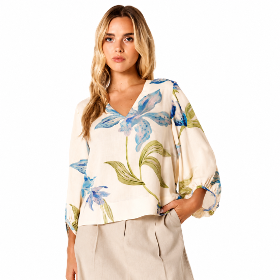 Anthea White Floral Blouse