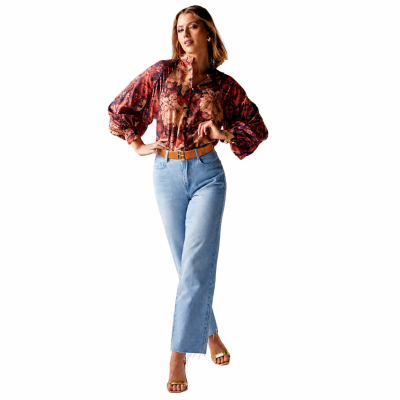 Berry Kiss Floral Blouse