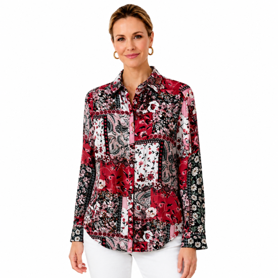 Rose Florentine Long Sleeve Shirt