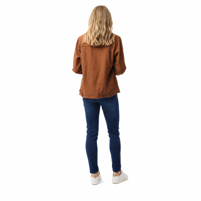 Tan Biker Fringe Jacket