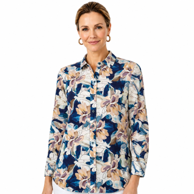 Velvet Bloom Long Sleeve Shirt