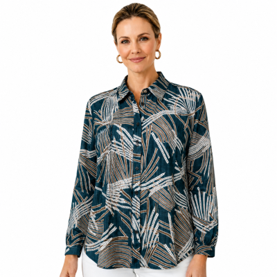 Pattern Break Long Sleeve Shirt