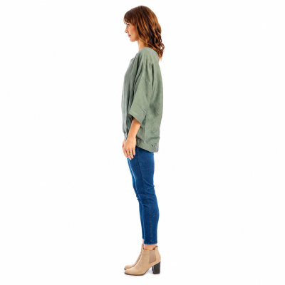 Military Linen Top