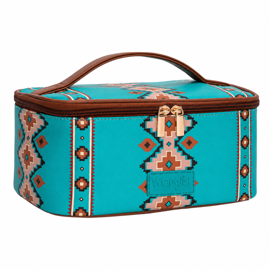Turquoise Travel Cosmetic Bag