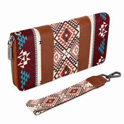 Brown Lia Aztec Wallet