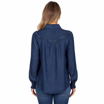 Daniela Blue Women's Long Sleeve Shirt