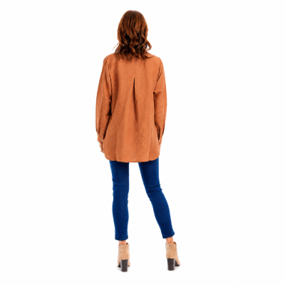 Pumpkin Spice Linen Shirt
