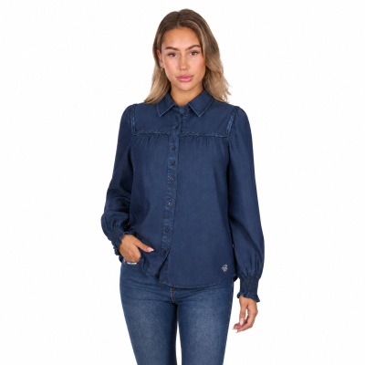Daniela Blue Women's Long Sleeve Shirt