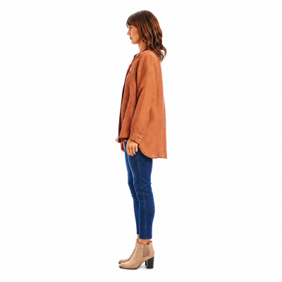 Pumpkin Spice Linen Shirt