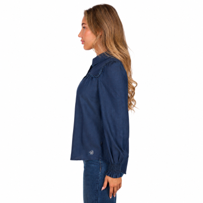 Daniela Blue Women's Long Sleeve Shirt