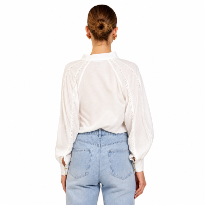 Berry Kiss Ivory Blouse