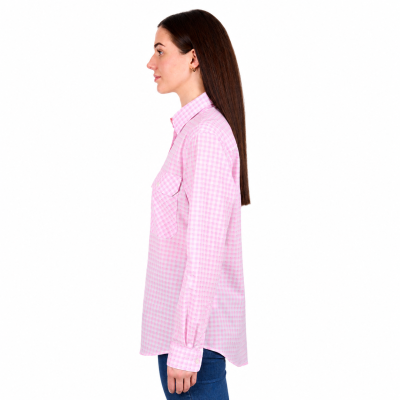 Clara Women's Half Placket Long Sleeve Shirt